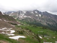 Clouds shrouding the mountains